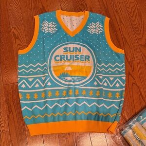Sun Cruiser Christmas Sleeveless Sweater Vest